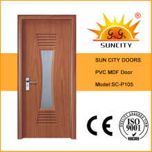 Puerta interior de PVC de alta calidad (SC-P105)